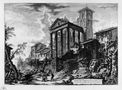 Ansicht des Tempels des Herkules in der Stadt Cora, zehn Meilen von Velletri entfernt von Giovanni Battista Piranesi